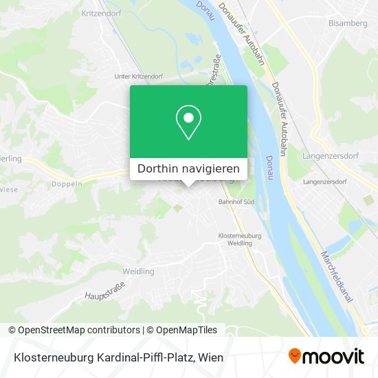 Klosterneuburg Kardinal-Piffl-Platz Karte