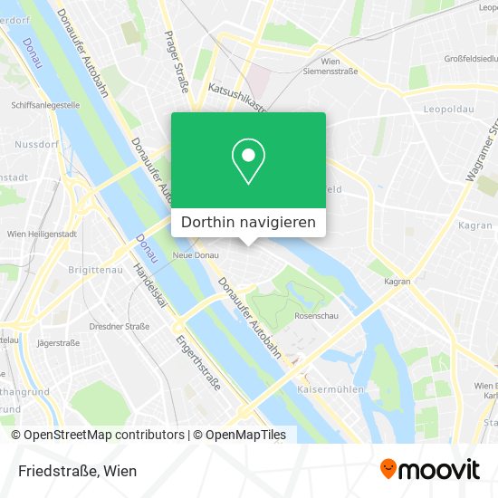 Friedstraße Karte