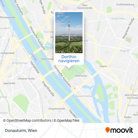 Donauturm Karte