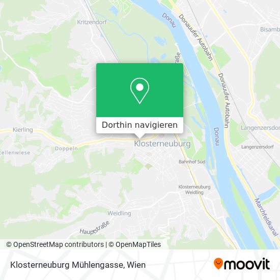Klosterneuburg Mühlengasse Karte