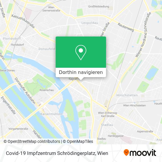 Covid-19 Impfzentrum Schrödingerplatz Karte