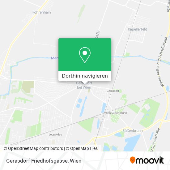 Gerasdorf Friedhofsgasse Karte