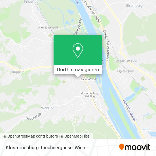 Klosterneuburg Tauchnergasse Karte