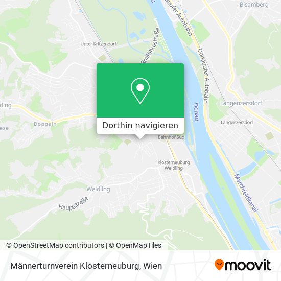 Männerturnverein Klosterneuburg Karte