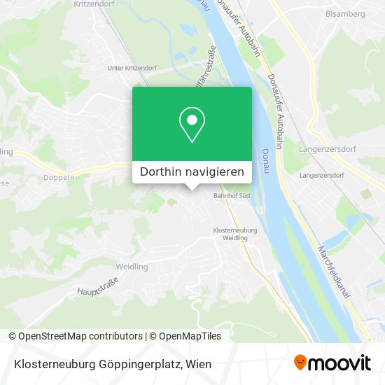 Klosterneuburg Göppingerplatz Karte