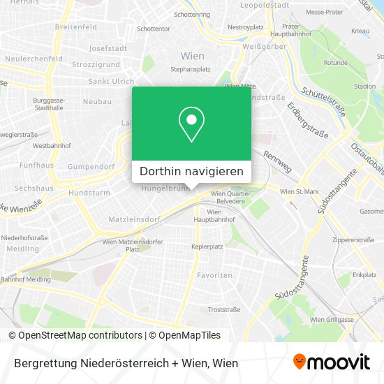 Bergrettung Niederösterreich + Wien Karte