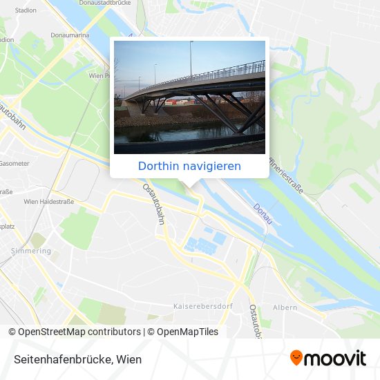 Seitenhafenbrücke Karte