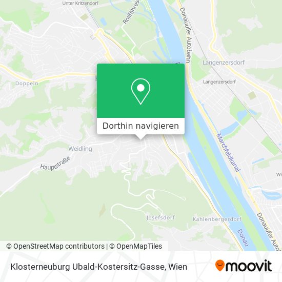 Klosterneuburg Ubald-Kostersitz-Gasse Karte