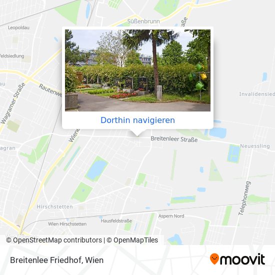 Breitenlee Friedhof Karte