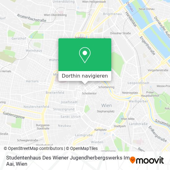 Studentenhaus Des Wiener Jugendherbergswerks Im Aai Karte