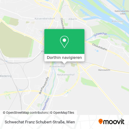 Schwechat Franz Schubert-Straße Karte