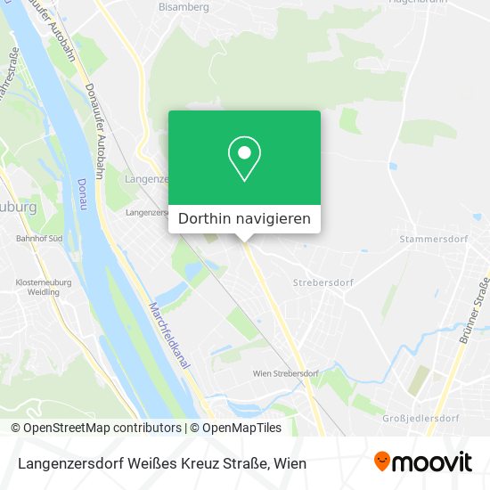 Langenzersdorf Weißes Kreuz Straße Karte