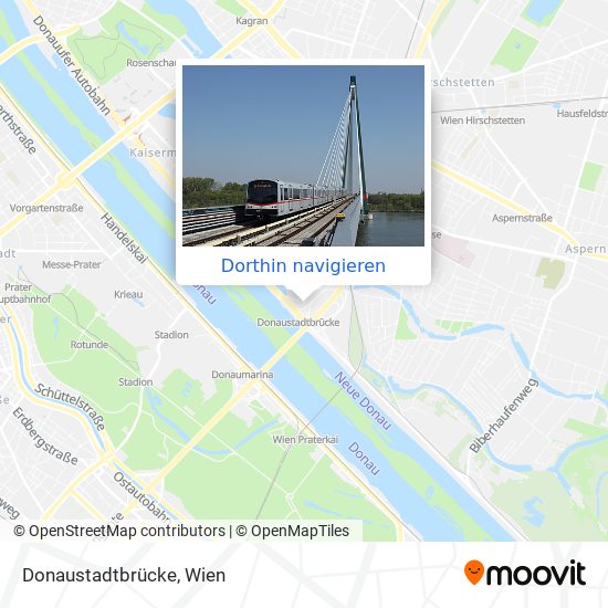 Donaustadtbrücke Karte