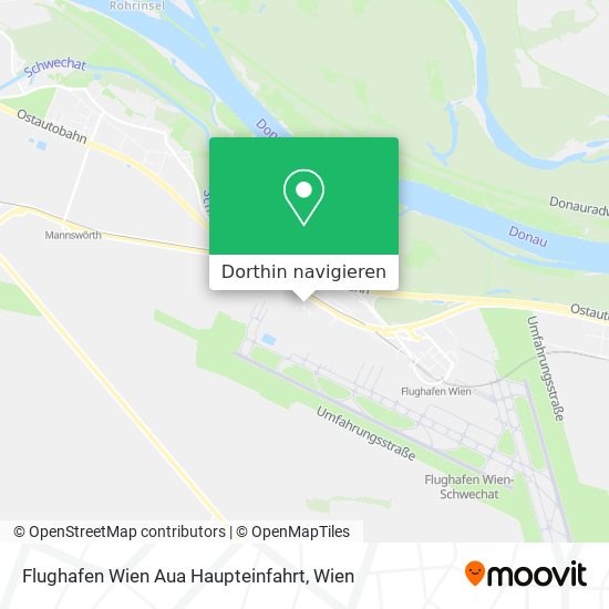 Flughafen Wien Aua Haupteinfahrt Karte