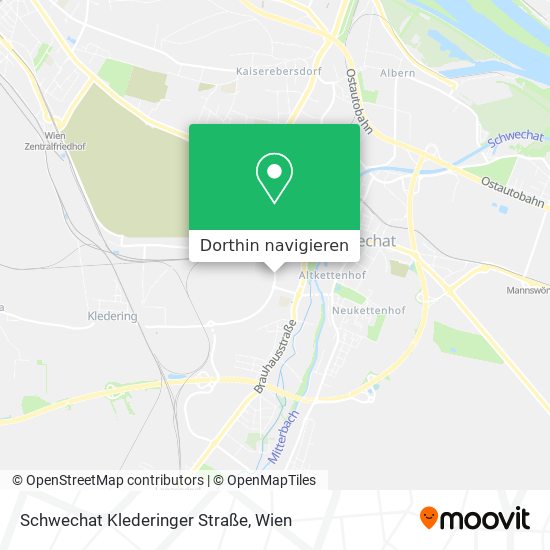Schwechat Klederinger Straße Karte