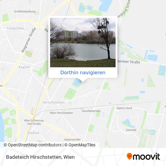 Badeteich Hirschstetten Karte