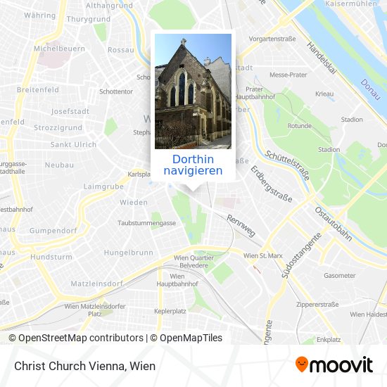 Christ Church Vienna Karte