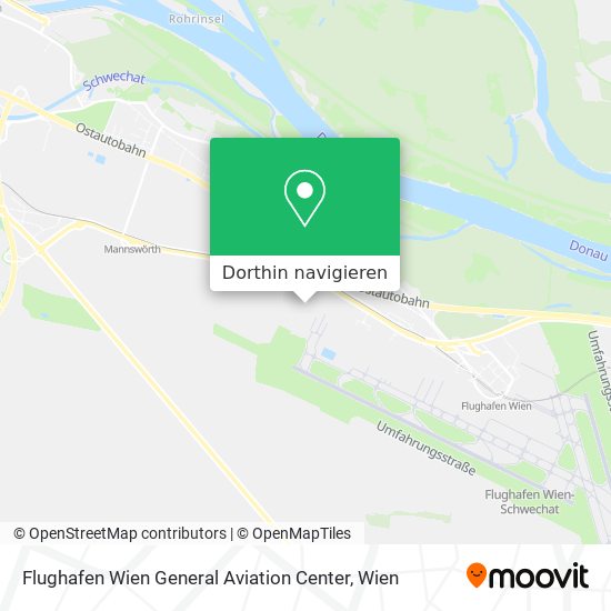 Flughafen Wien General Aviation Center Karte