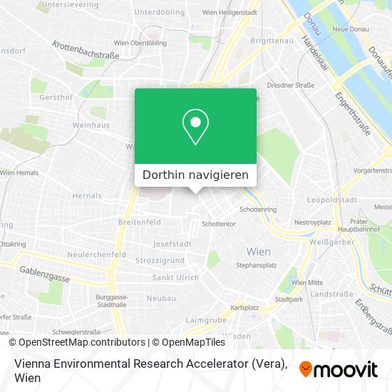 Vienna Environmental Research Accelerator (Vera) Karte