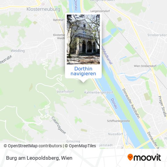 Burg am Leopoldsberg Karte