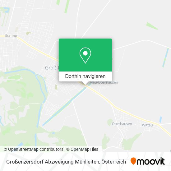 Großenzersdorf Abzweigung Mühlleiten Karte