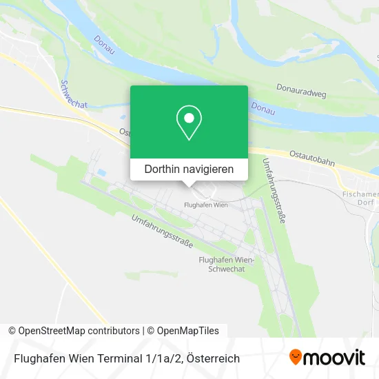 Flughafen Wien Terminal 1/1a/2 Karte