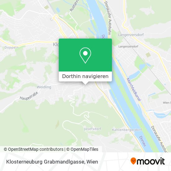 Klosterneuburg Grabmandlgasse Karte