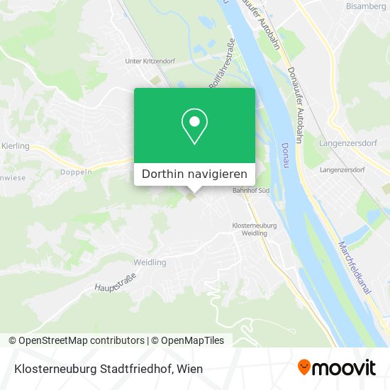 Klosterneuburg Stadtfriedhof Karte