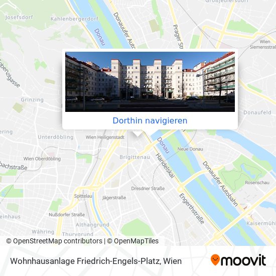 Wohnhausanlage Friedrich-Engels-Platz Karte
