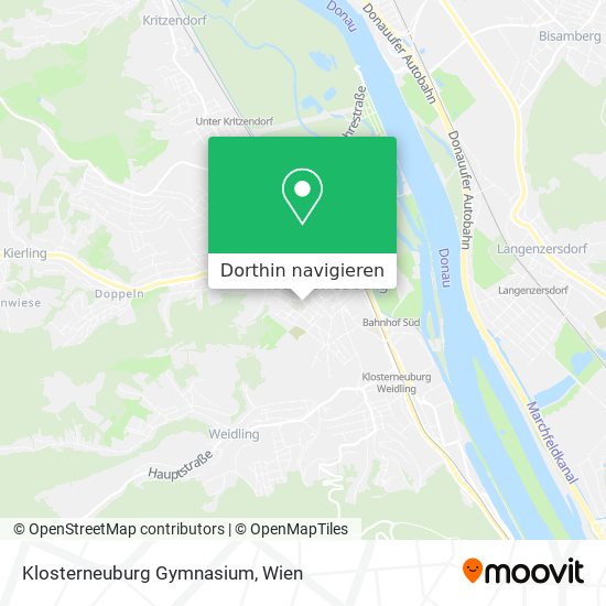 Klosterneuburg Gymnasium Karte