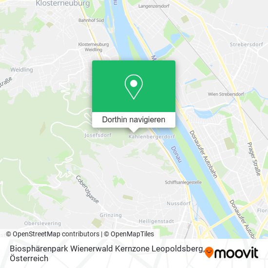 Biosphärenpark Wienerwald Kernzone Leopoldsberg Karte