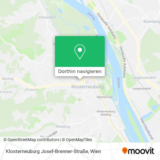 Klosterneuburg Josef-Brenner-Straße Karte