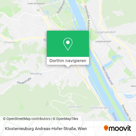 Klosterneuburg Andreas-Hofer-Straße Karte
