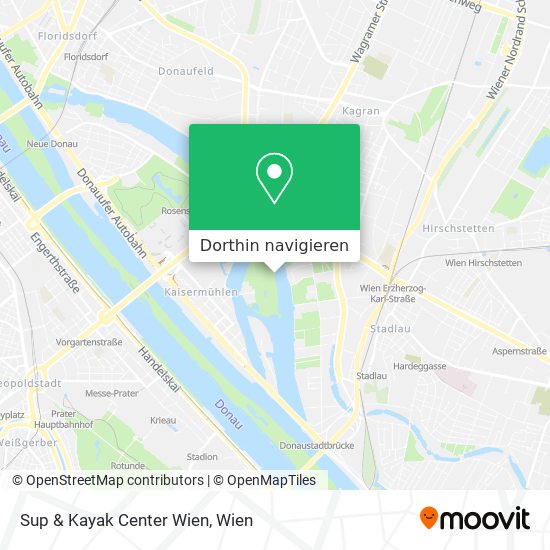 Sup & Kayak Center Wien Karte