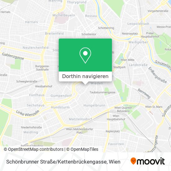 Schönbrunner Straße / Kettenbrückengasse Karte