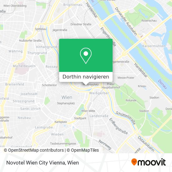 Novotel Wien City Vienna Karte