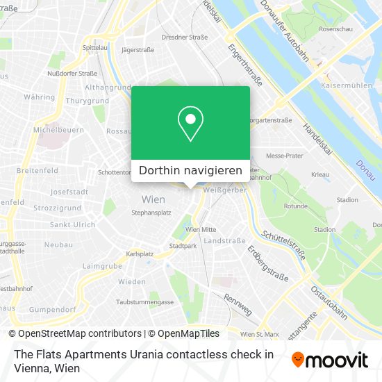 The Flats Apartments Urania contactless check in Vienna Karte