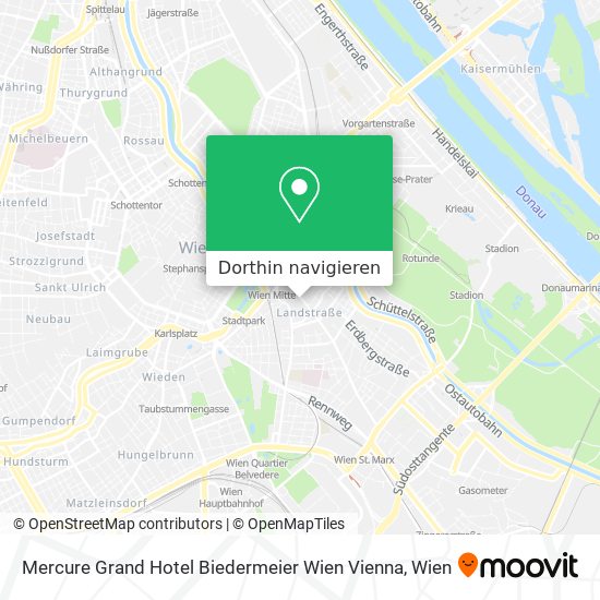 Mercure Grand Hotel Biedermeier Wien Vienna Karte