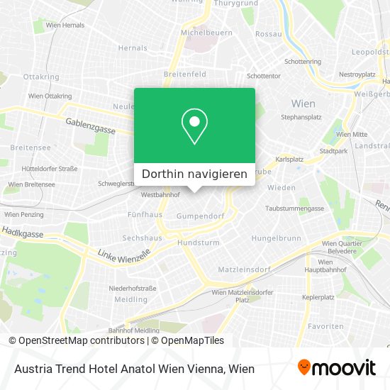 Austria Trend Hotel Anatol Wien Vienna Karte