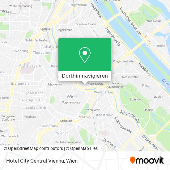 Hotel City Central Vienna Karte