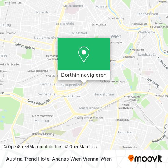 Austria Trend Hotel Ananas Wien Vienna Karte