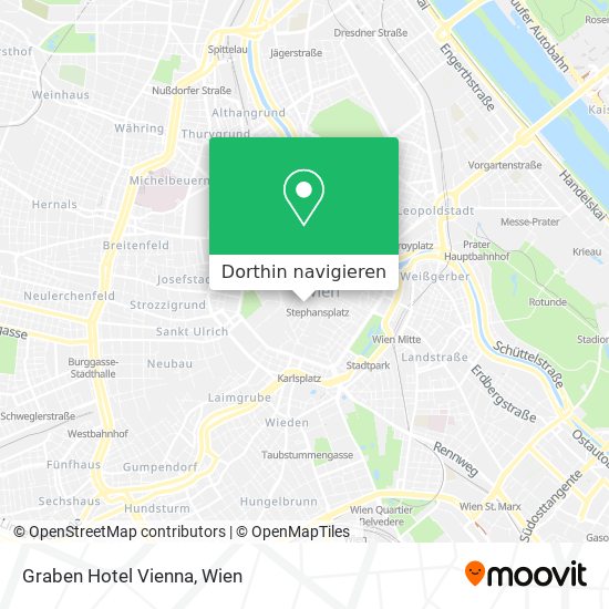 Graben Hotel Vienna Karte