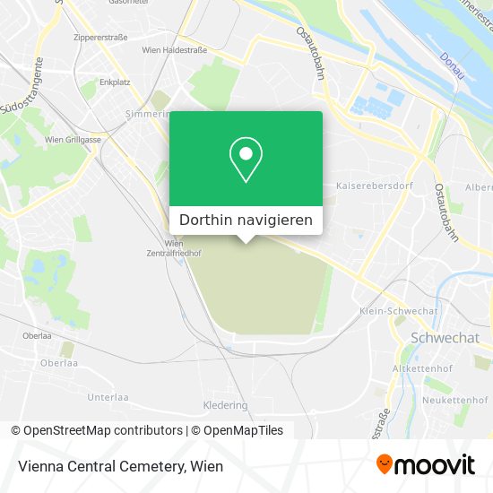 Vienna Central Cemetery Karte