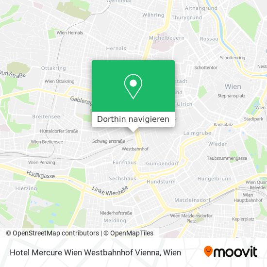 Hotel Mercure Wien Westbahnhof Vienna Karte
