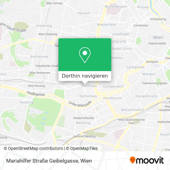 Mariahilfer Straße Geibelgasse Karte