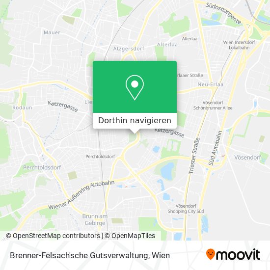 Brenner-Felsach'sche Gutsverwaltung Karte