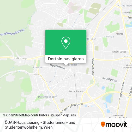 ÖJAB-Haus Liesing - Studentinnen- und Studentenwohnheim Karte