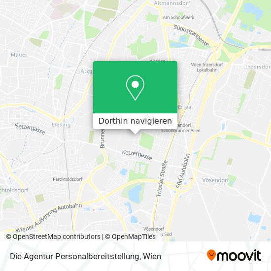 Die Agentur Personalbereitstellung Karte