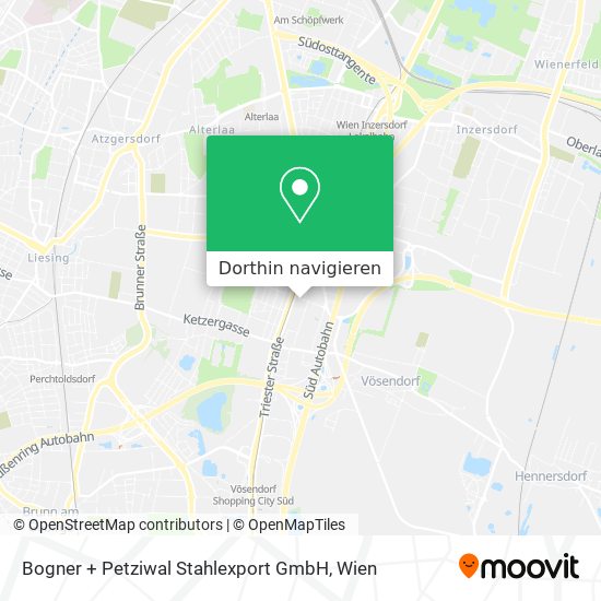 Bogner + Petziwal Stahlexport GmbH Karte