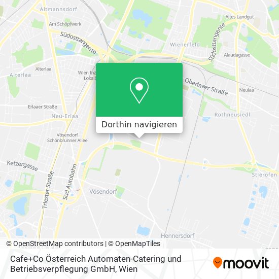 Cafe+Co Österreich Automaten-Catering und Betriebsverpflegung GmbH Karte